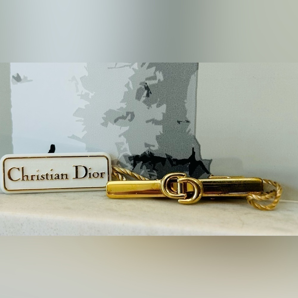 Vintage CHRISTIAN DIOR Tie Stay Clip Holder